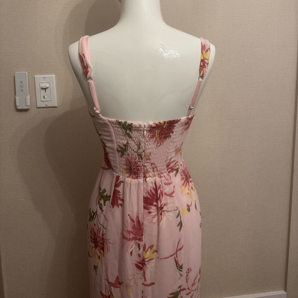 Reformation Irisa Dress Pink Chrysanthemum - Size 2 - Picture 11 of 13